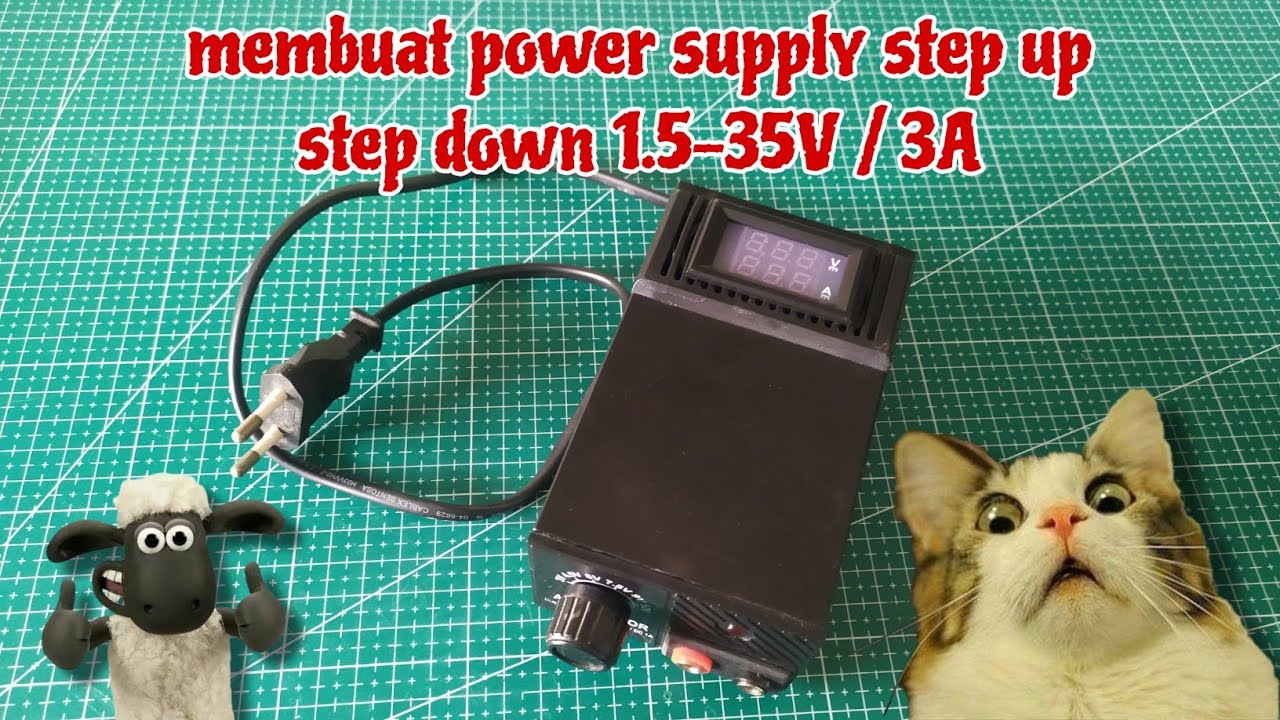 membuat power supply step up step down