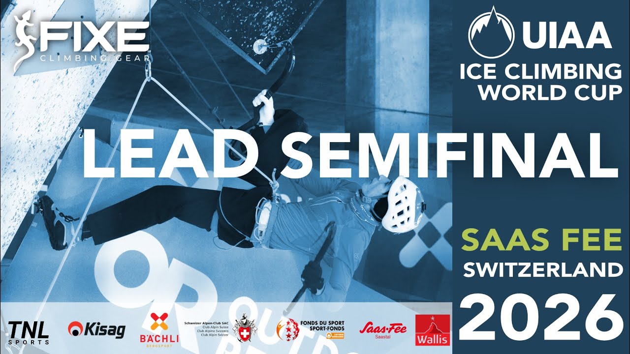 Round 2 Lead Semi-Finals - 2026 Ice Climbing World Cup - LIVE from Saas-Fee, Switzerland