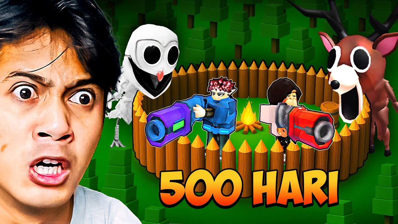 BERTAHAN 500 MALAM DI HUTAN MENGERIKAN! - 99 night in Forest【 Roblox 】