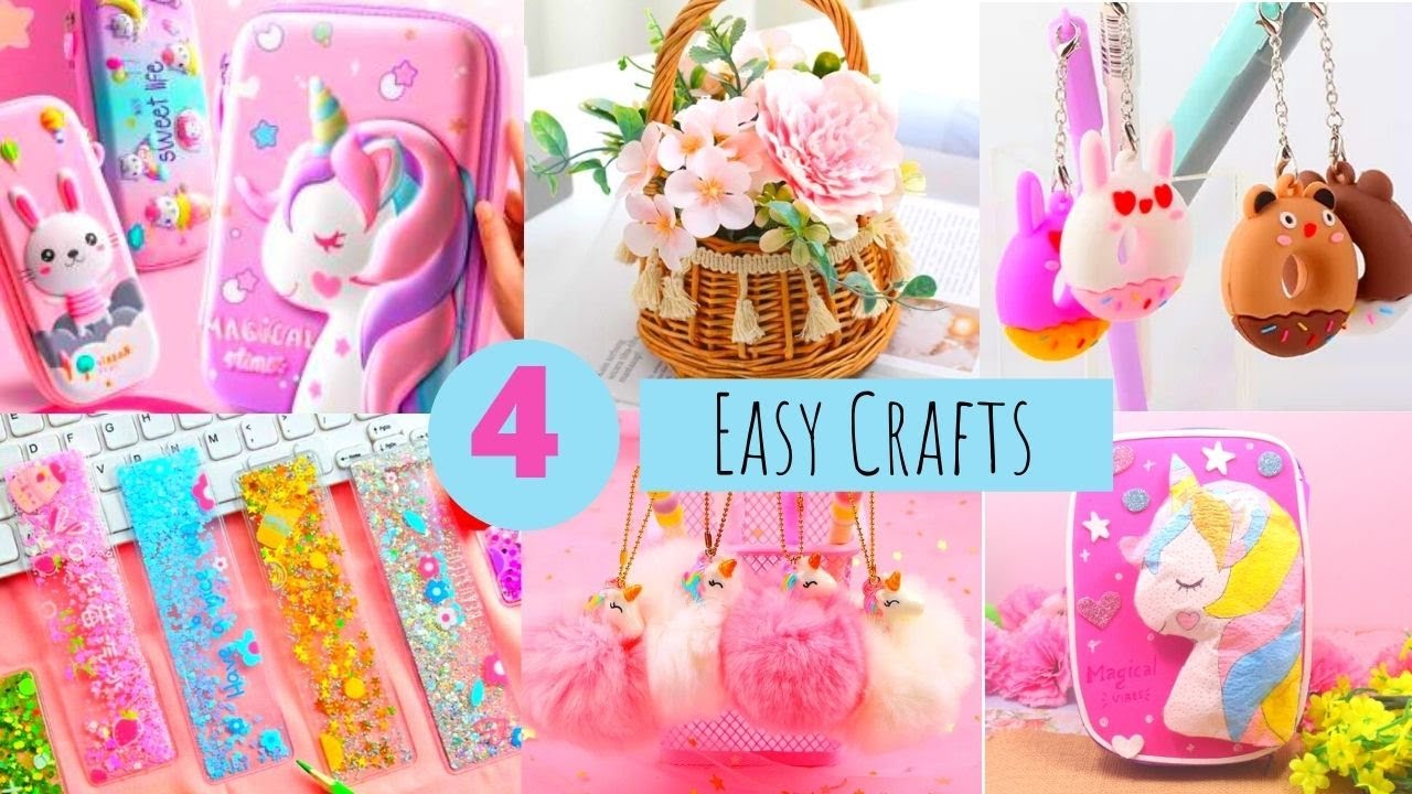4 Clever Ideas For Making School Supplies / DIY Project Crafts