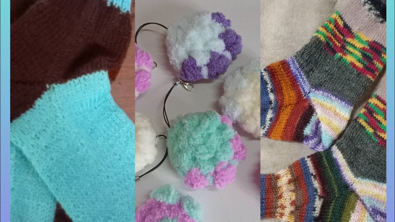 Вязальный влог 🧶🧶🧶 носочки 