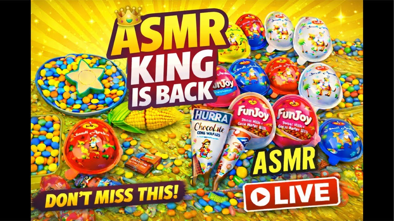 satisfied video with candy asmr 🤡🍭🍭🤡unboxing🤡 #asmr #livestrem