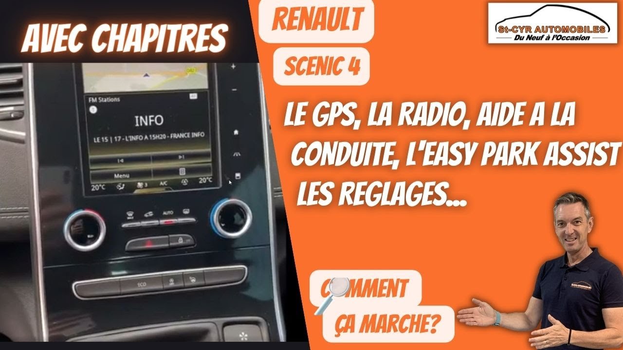 Renault Rlink Guide complet GPS, radio, paramètres essentiels…Scenic 4 Intens