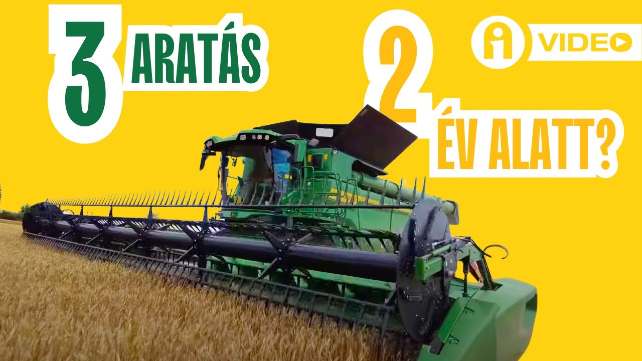 Két év alatt 3 betakarítás és kombájn újdonságok
