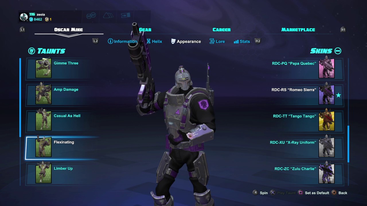 Battleborn: Oscar Mike taunts