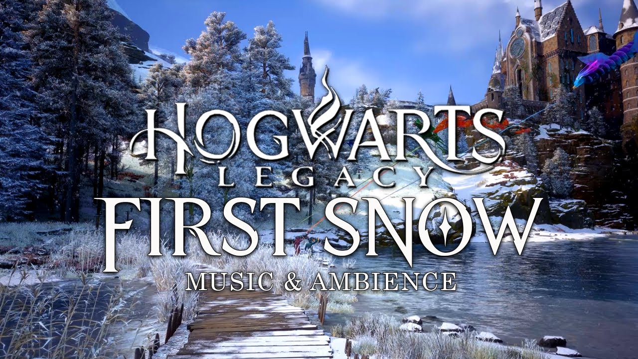 Hogwarts Legacy - Magical Winter Morning at Hogwarts - Calming Harry Potter Music & Fall Ambience