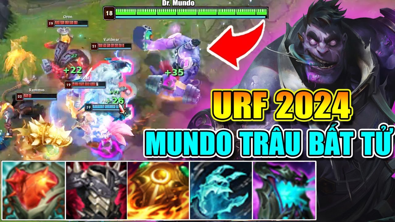 COMBAT NỬA TIẾNG VẪN FULL CÂY MÁU MUNDO BẤT TỬ TRONG URF 2024 LÀ CÓ THẬT SAO?