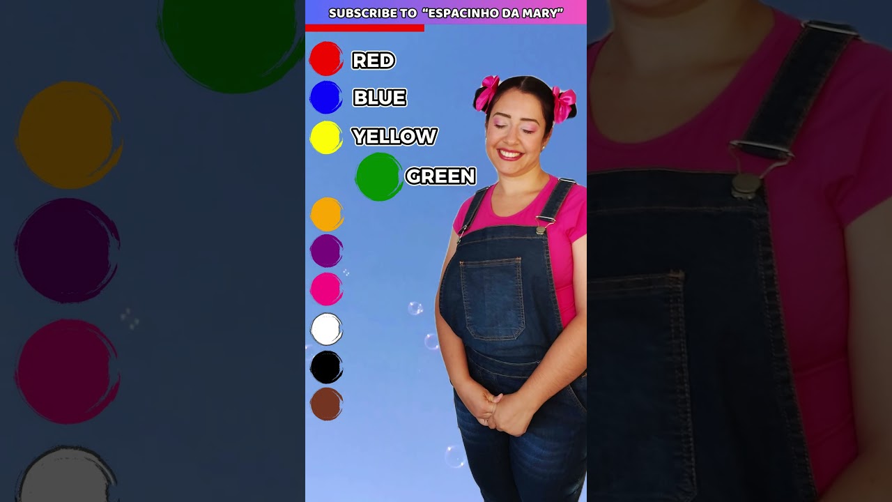 🌈 Learn Colors in English: 10 Color Names with Tia Mary! 🎨✨