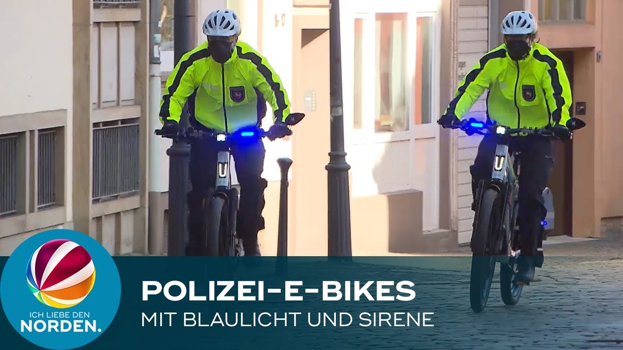 Speed-Pedelecs mit Blaulicht und Sirene: Polizei Osnabrück testet die neuen E-Bikes