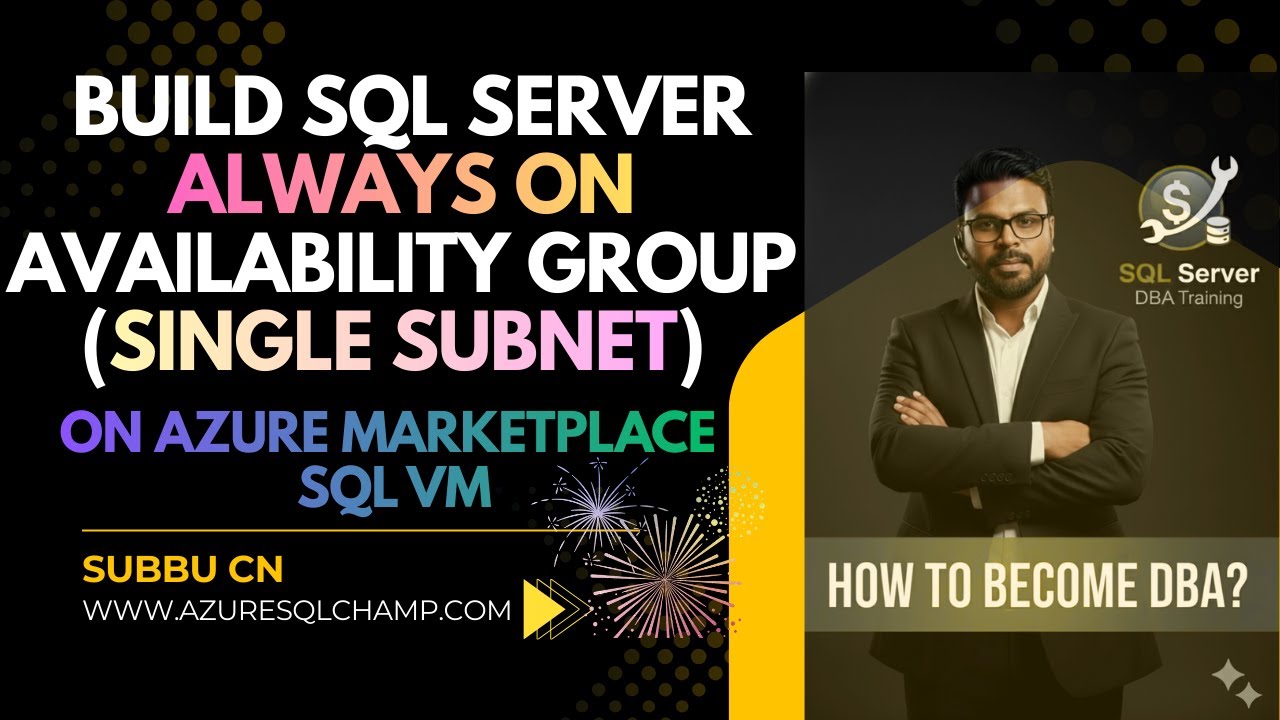 🏢Azure SQL Server Always On Availability Group Setup | 👉Single Subnet | Marketplace VM Tutorial🎯