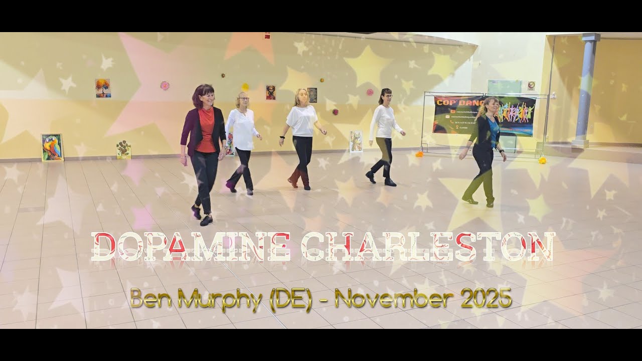 DOPAMINE CHARLESTON Line Dance (DEMO & TEACH)