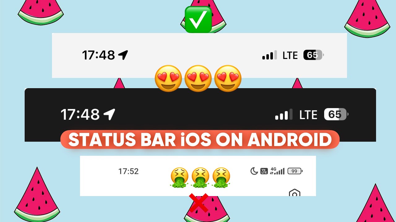 😍ПРОЗРАЧНЫЙ СТАТУС БАР iOS 18 НА АНДРОИД | SAMSUNG | IPHONE STATUS BAR | АЙФОН ИЗ АНДРОИДА | 2025