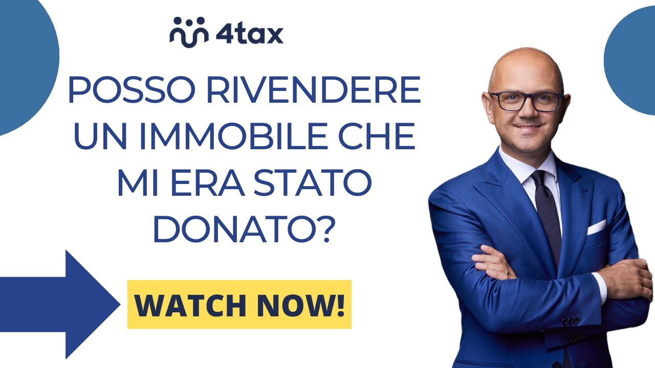 IMMOBILE DONATO: POSSO RIVENDERLO?