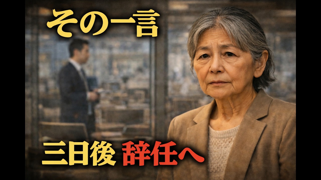 「高卒で68歳？戦力外」と笑った社長、その一言で三日後辞任へ