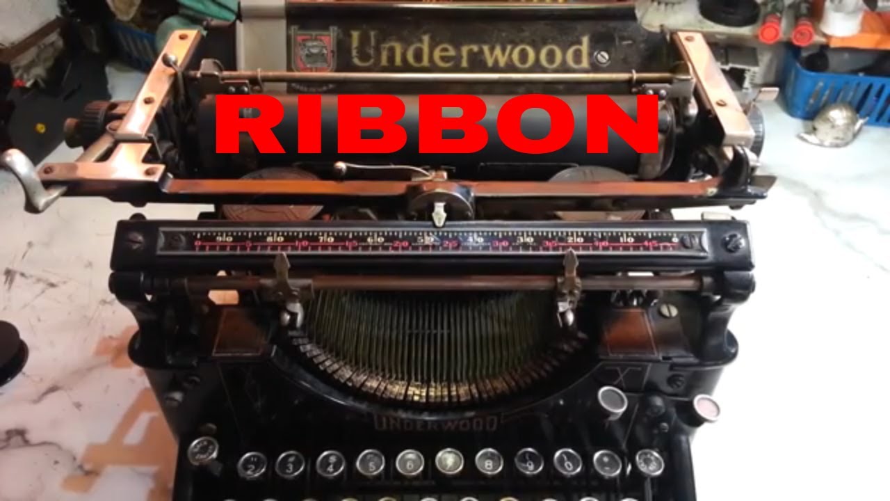 Установка и замена катушек для пишущей машинки Underwood 5 (модель 3, 4, 6, 11, S, SS)