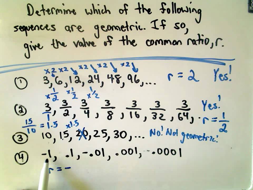 A Quick Intro to Geometric Sequences