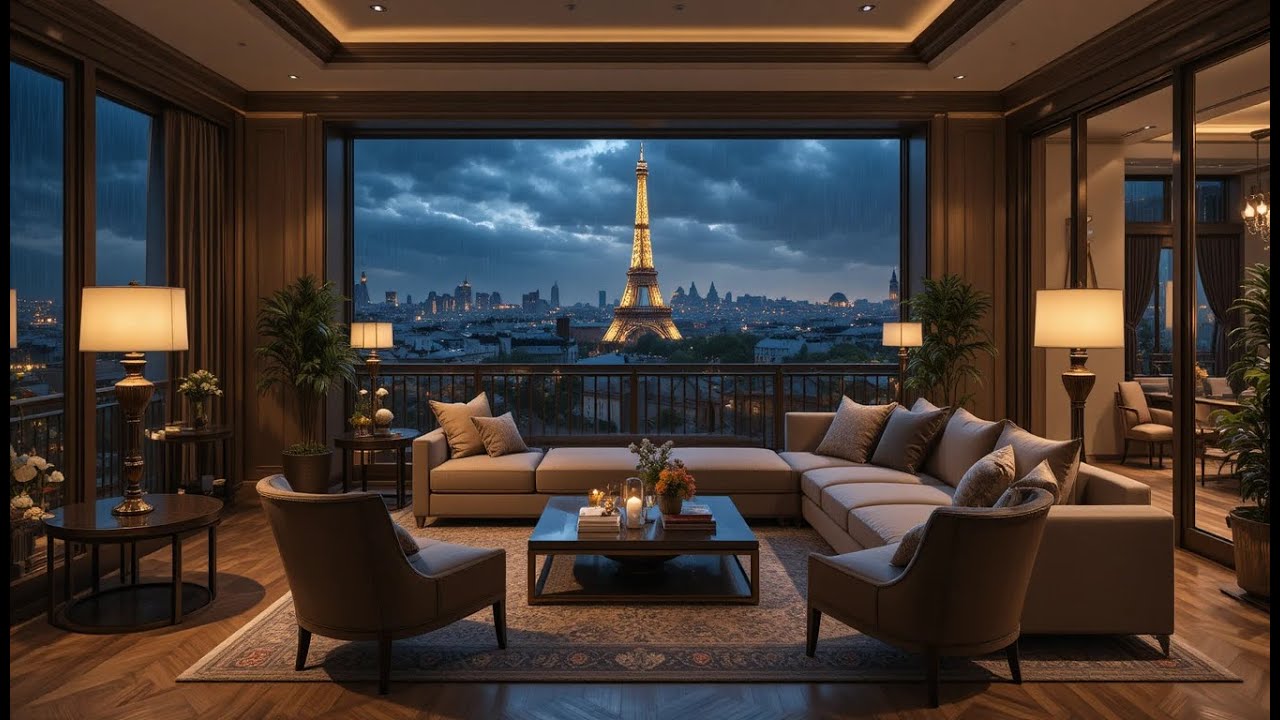 Nocturne After Rain 🌧️ Neon City Rainfall | Relaxing Night Study Mix