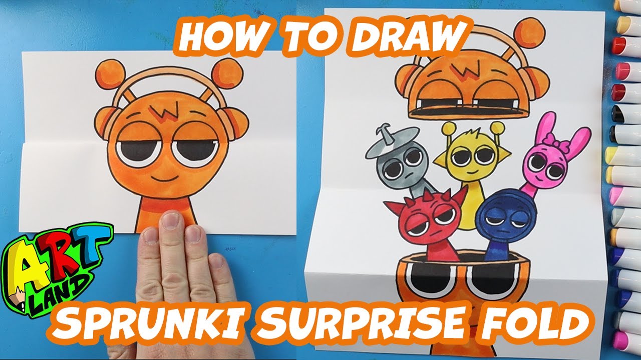 How to Draw a Sprunki Folding Surprise