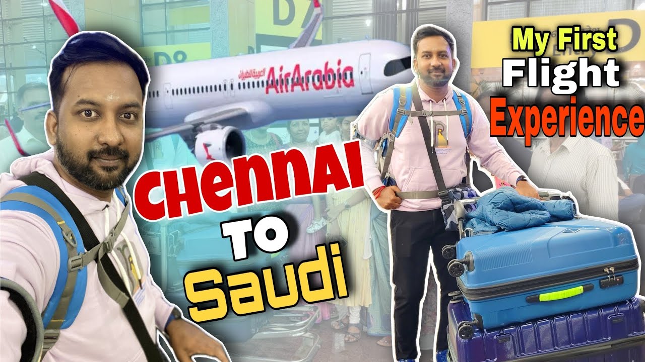 ✈Flight Travel Saudi 🇸🇦 | My First Time Flight Experience | Air Arabia|Travel Vlog Tamil