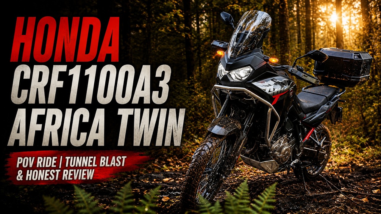 HONDA CRF1100A3 AFRICA TWIN 2025 – Первый тест-драйв от первого лица, поездка по туннелю и честны...
