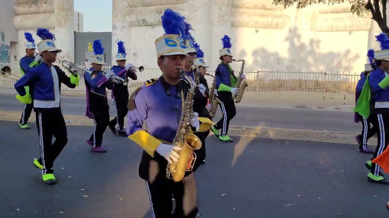 BANDA SHOW INSTITUTO SAN JOSÉ 🤍💙🖤. Desfile en Carnavales Corpozulia 2025