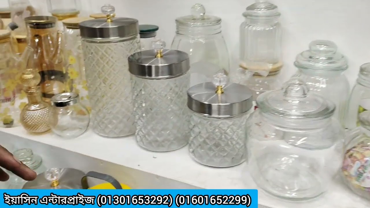 Приобретайте все необходимые стеклянные кухонные принадлежности, такие как банки, бутылки, емкост...