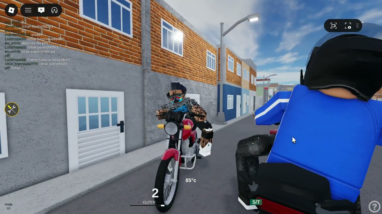 (Roblox) BATE E VOLTA PRA PRAIA EM DUPLA MONTADOS DE HONDA!!