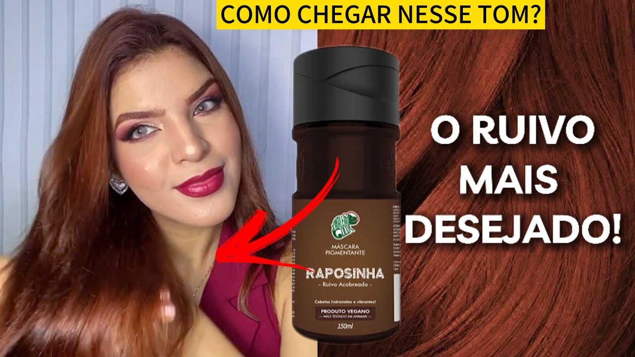 🔥TONALIZANDO EM CASA | RAPOSINHA KAMALE&Atilde;O COLOR RUIVO ACOBREADO