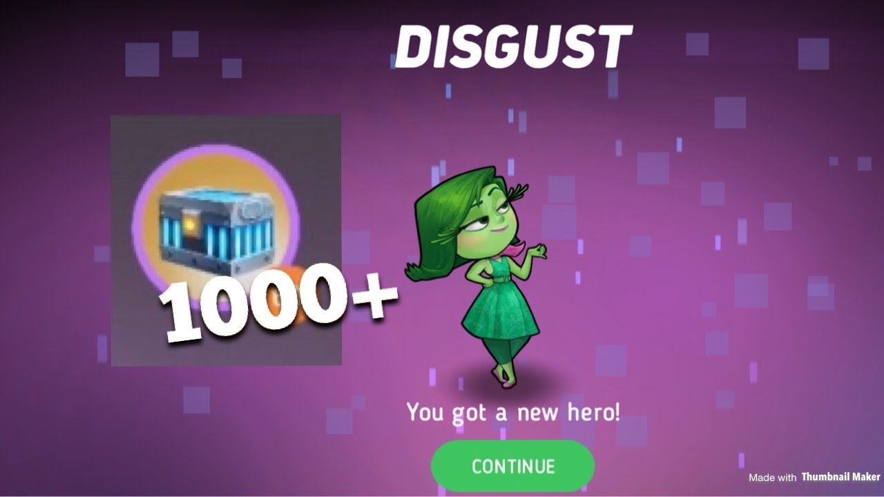 Disney Heroes: Battle Mode - The QUEST to Unlock Disgust! Over 1000 Diamond Crates!!!