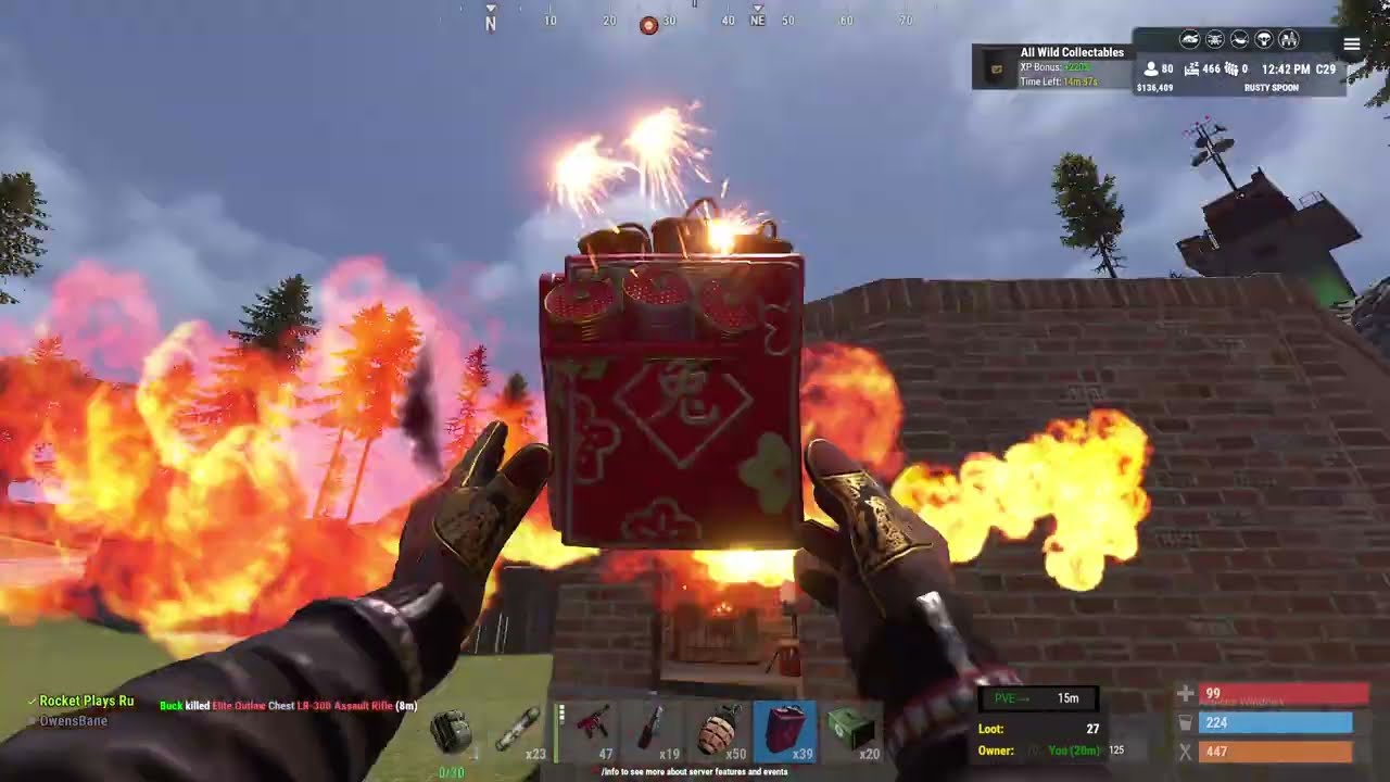 Rust Easy Raid Base #82 On Server Rusty Spoon US PVE 5x