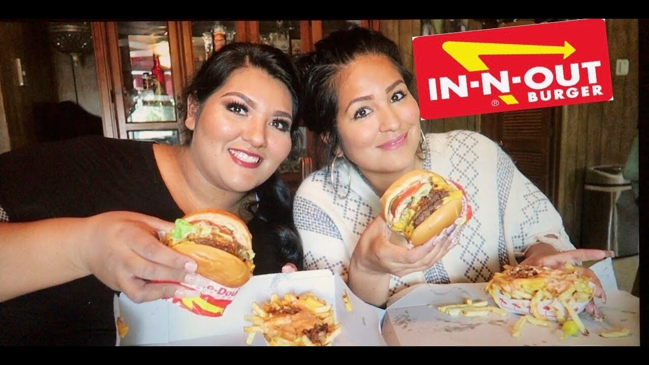 IN N OUT MUKBANG | 4X4 BURGERS & ANIMALSTYLE FRIES !