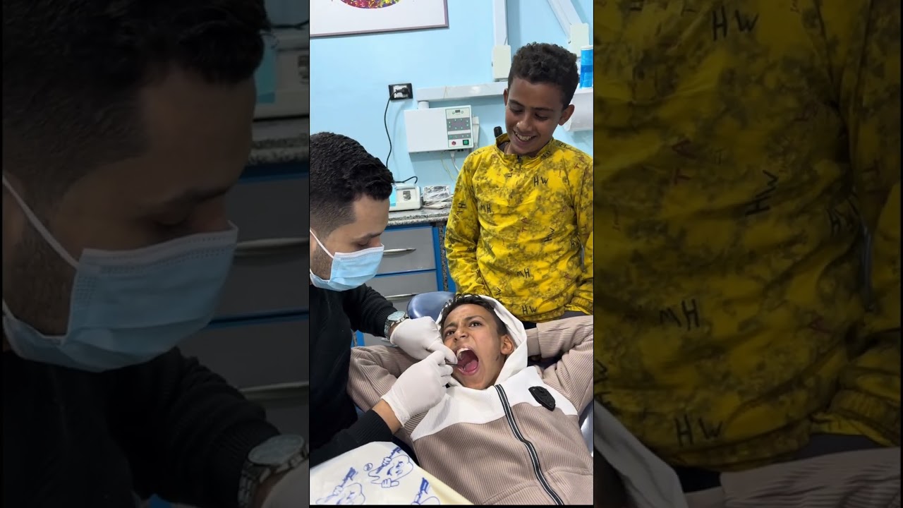 هتموت ضحك ولاد زي الورد في عيادة الاسنان ربنا يبارك فيهم 