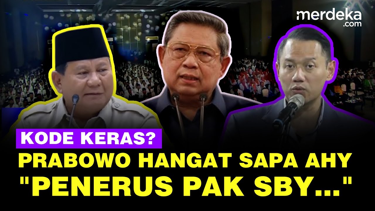 Bangga Presiden Prabowo Hangat Sapa Agus Harimurti Yudhoyono di PKS: AHY Penerus Pak SBY
