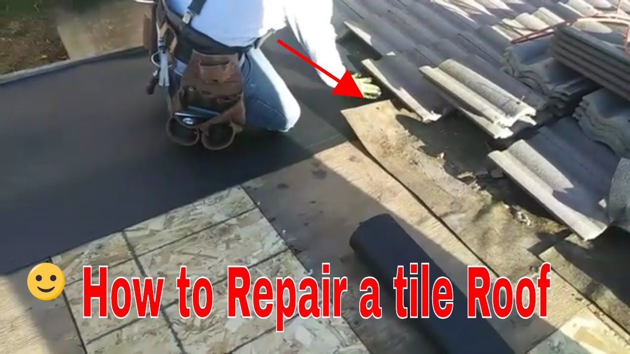DIY Video, How to repair a Tile Roof.