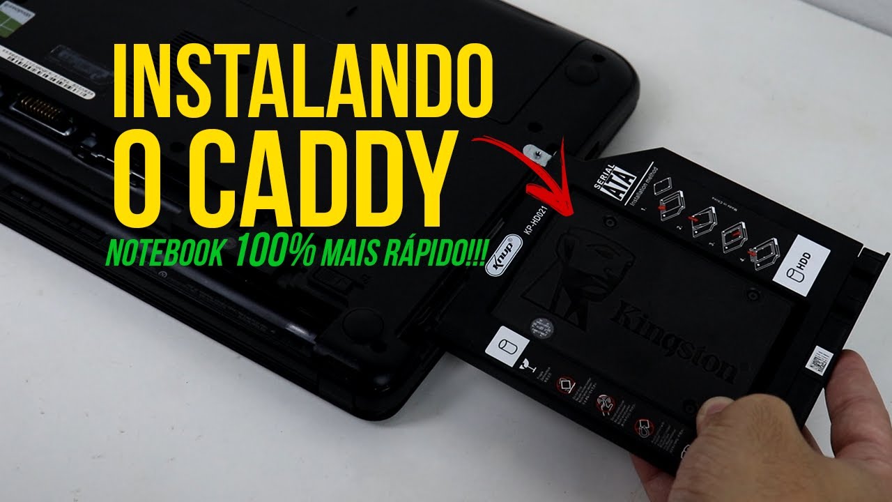 Como instalar um CADDY no Notebook Dell Inspiron Passo a Passo