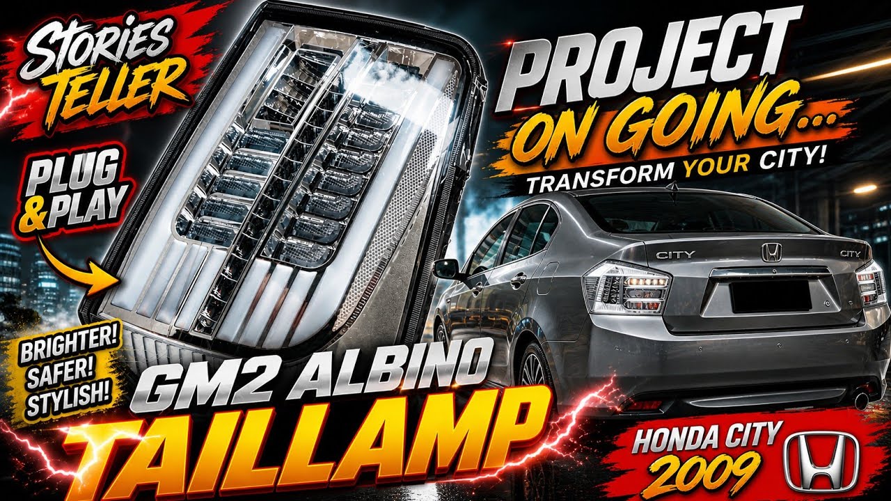 Honda City GM2 V2 LED Tail Lamp Installation || Albino White