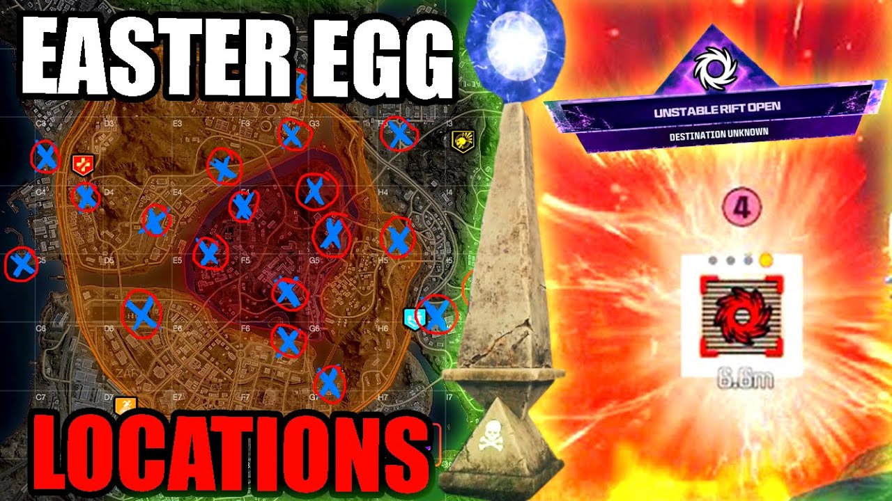 Modern Warfare 3 Zombies &lsquo;Unstable Rift&rsquo; Easter Egg Guide! ALL SEAL LOCATIONS ON MAP! Camo Unlock!