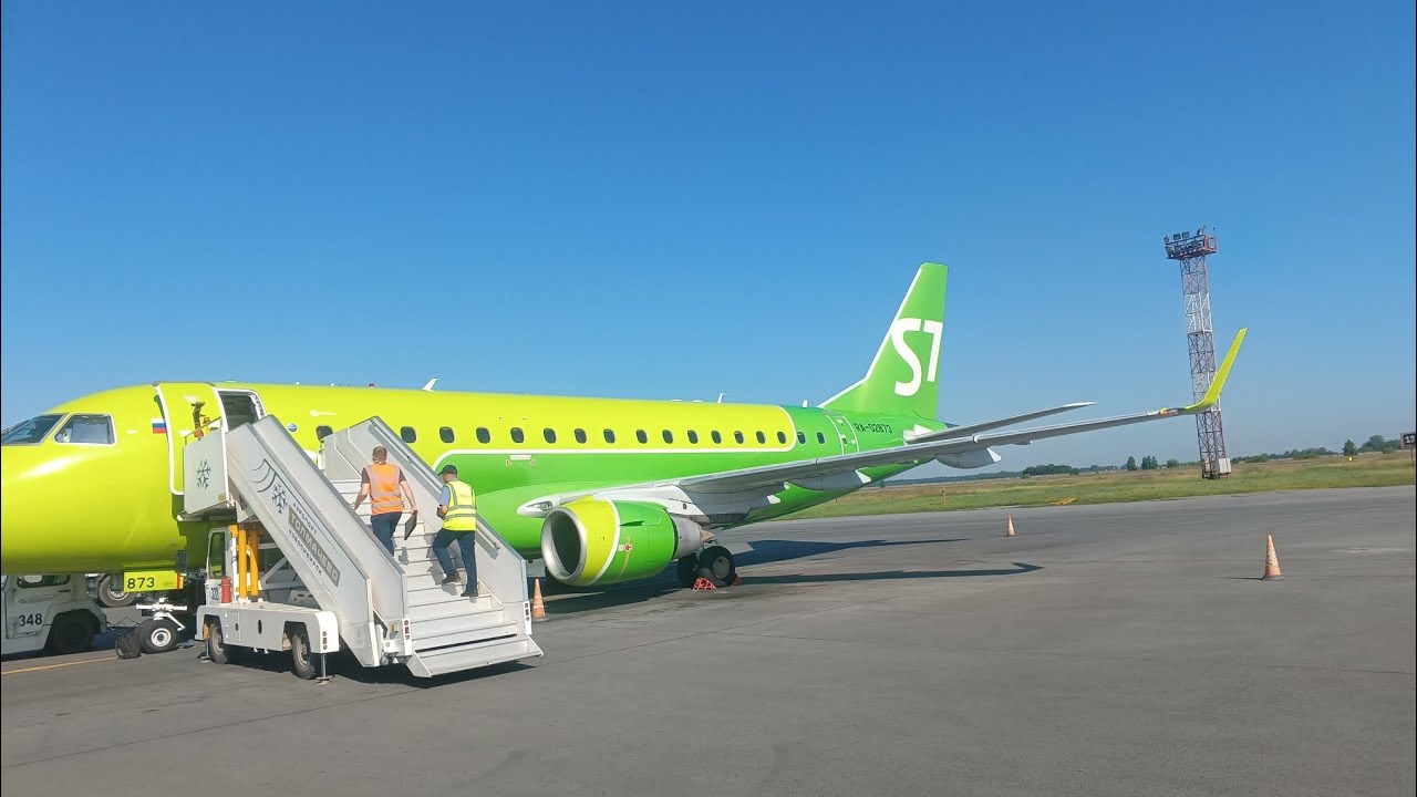Embraer 170 а\к S7 Airlaines | Рейс Ханты-Мансийск Новосибирск