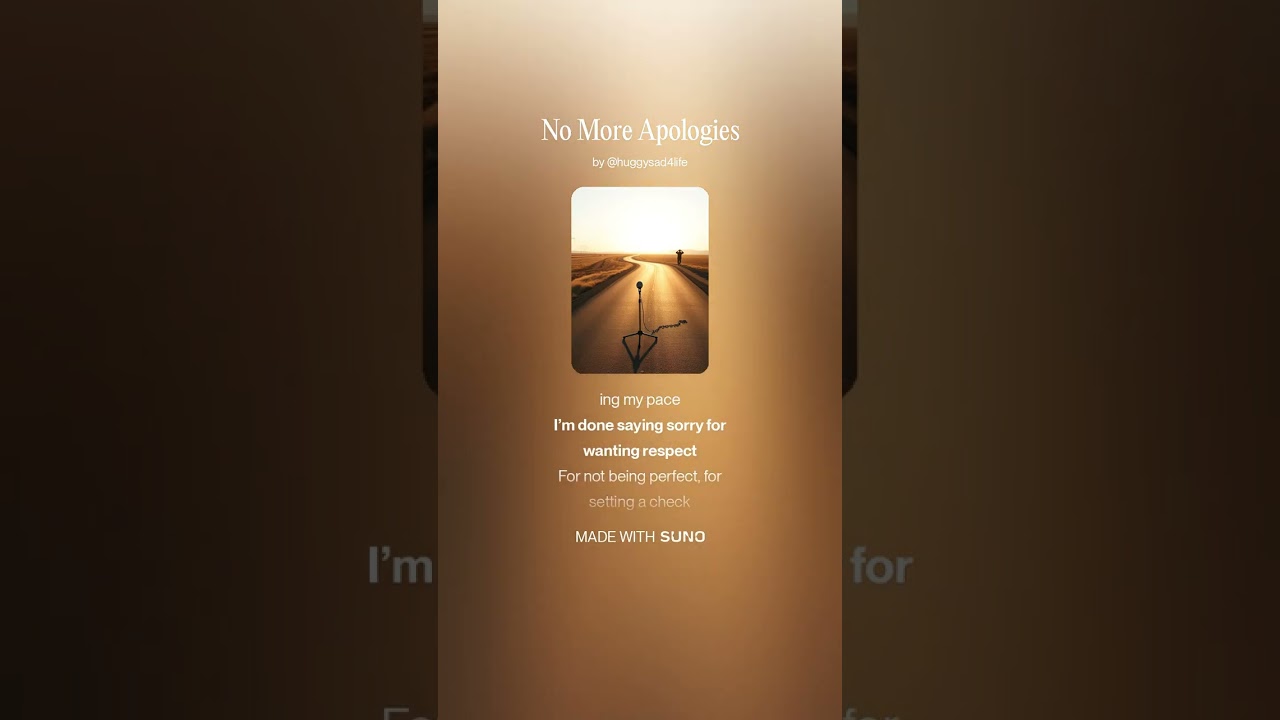 No More Apologies#aimusic #sunoai #lovesong