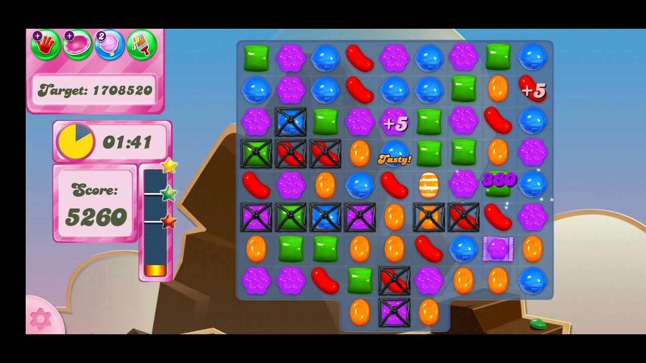 Candy Crush Saga Timed Level 43 | 10 Minutes Timed Level | Unlimited Moves