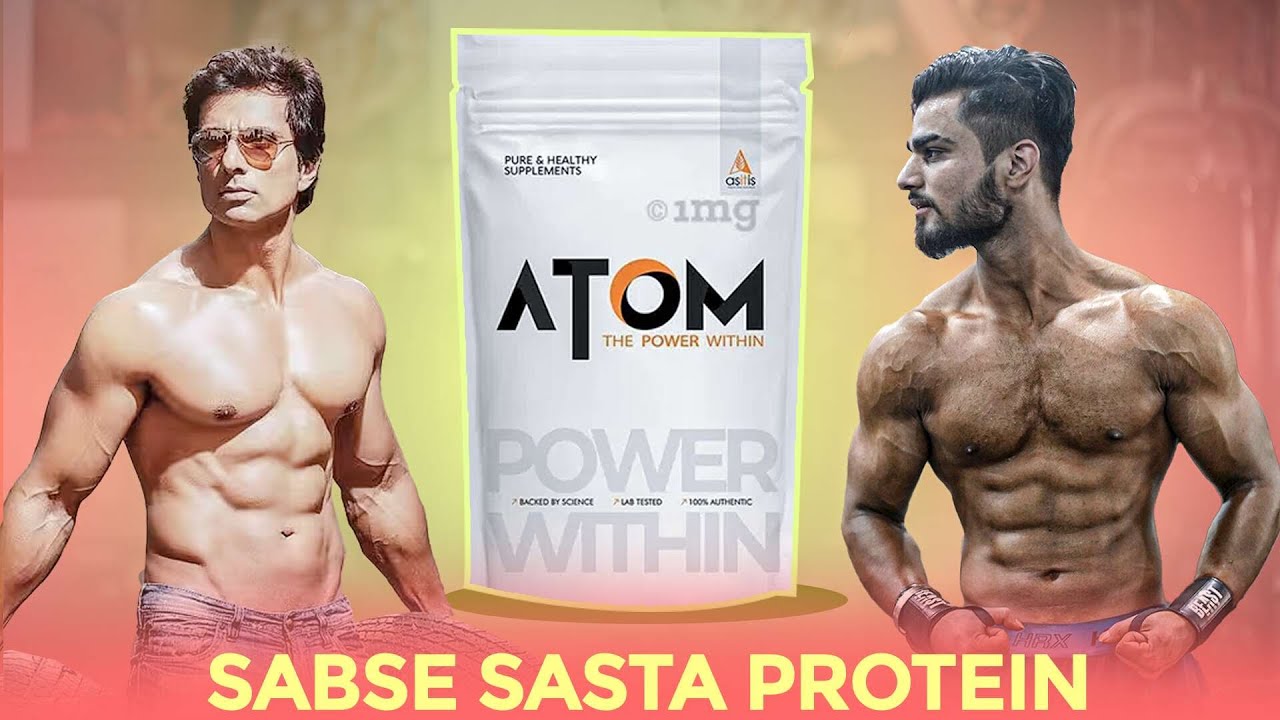 India Ka Sabse Sasta Whey Protein | Atom Whey protein review | rjdevgn