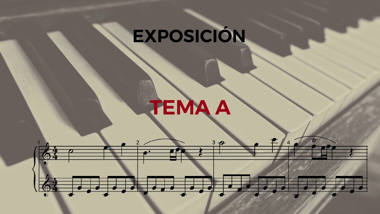 SONATA PARA PIANO Nº 16 MOZART. ANÁLISIS FORMA
