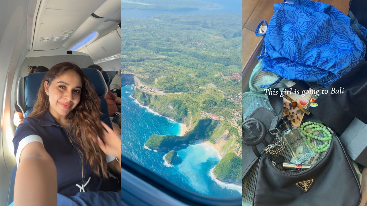 Let’s pack for Bali 🌺🧉🇮🇩/ flight එකේදිම nusa penida දැක්කා🫣/ මගේ Birthday trip එක🙈🎀