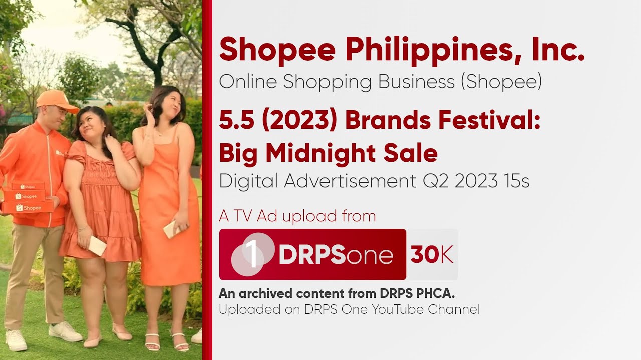 Shopee 5.5 (2023) Brands Festival Big Midnight Sale Digital Ad Q2 2023 15s (Philippines)