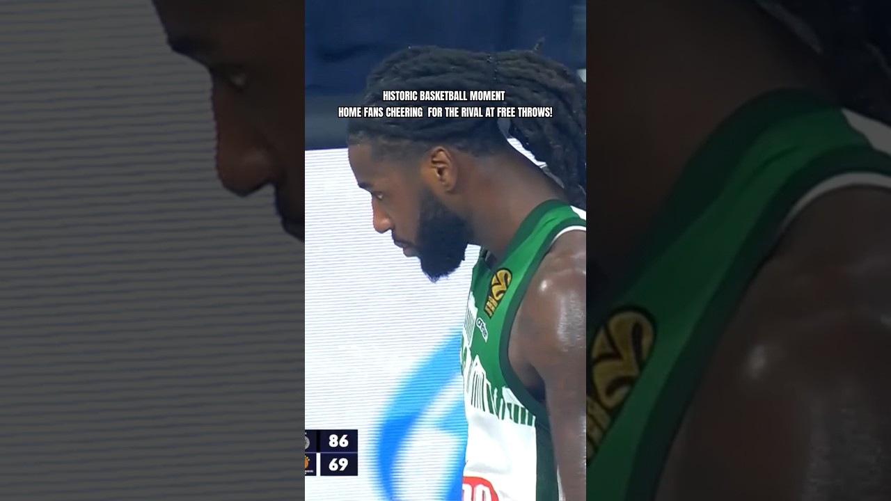 HISTORIC BASKETBALL MOMENT | Home fans CHEERING  for the RIVAL at free throws | Mathias Lessort