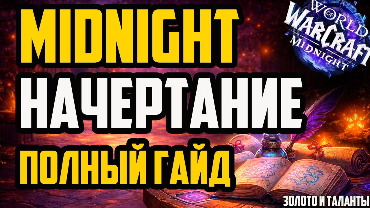 НАЧЕРТАНИЕ ПОЛНЫЙ ГАЙД MIDNIGHT + фарм золота WoW