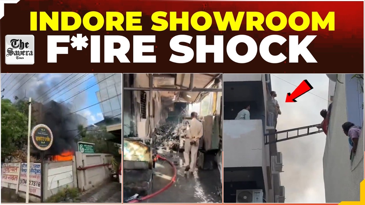 Indore EV Showroom Fire: Over 20 Rescued Safely as Firefighters Control Massive Blaze, Probe Begins