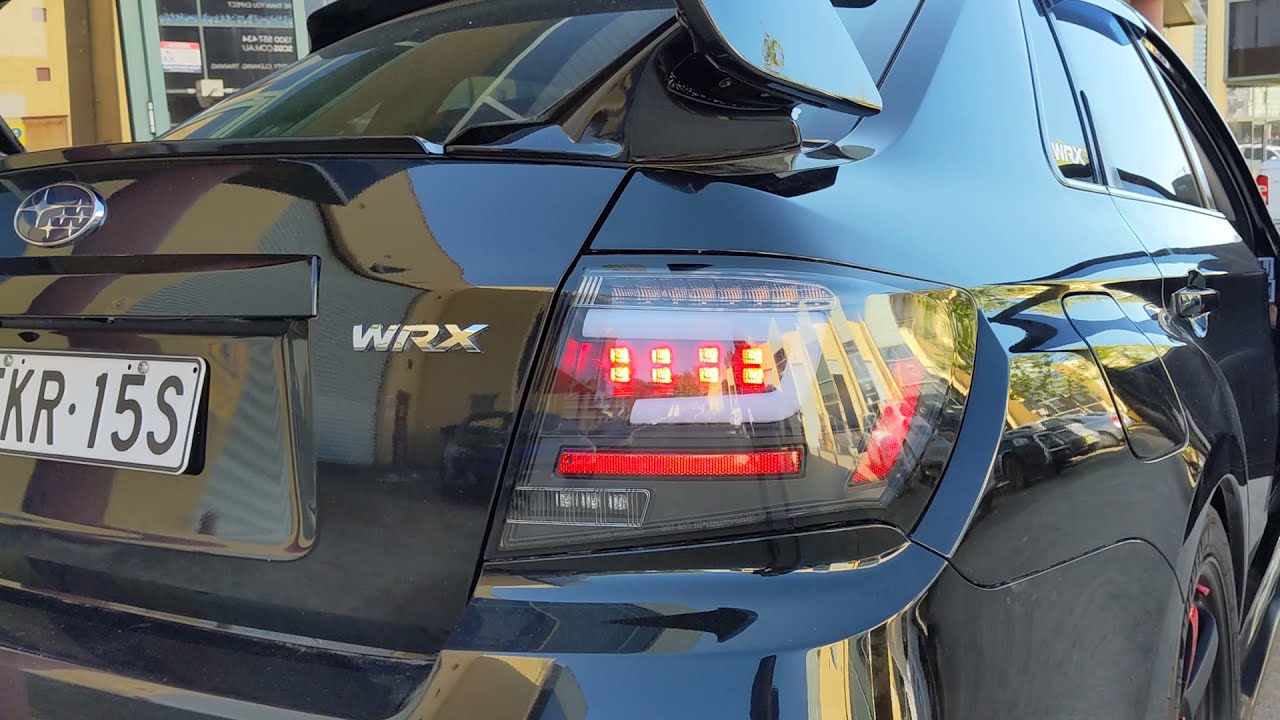 JDM Black LED Tail light for 08-14 Subaru Impreza WRX STI G3 CT AUTOPARTS