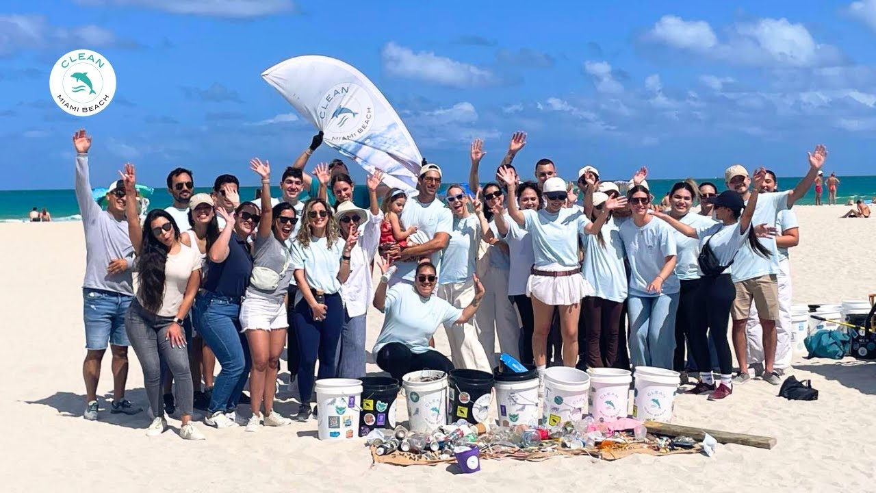 Clean Miami Beach x Pura Vida Miami | Corporate Cleanup in Miami Beach