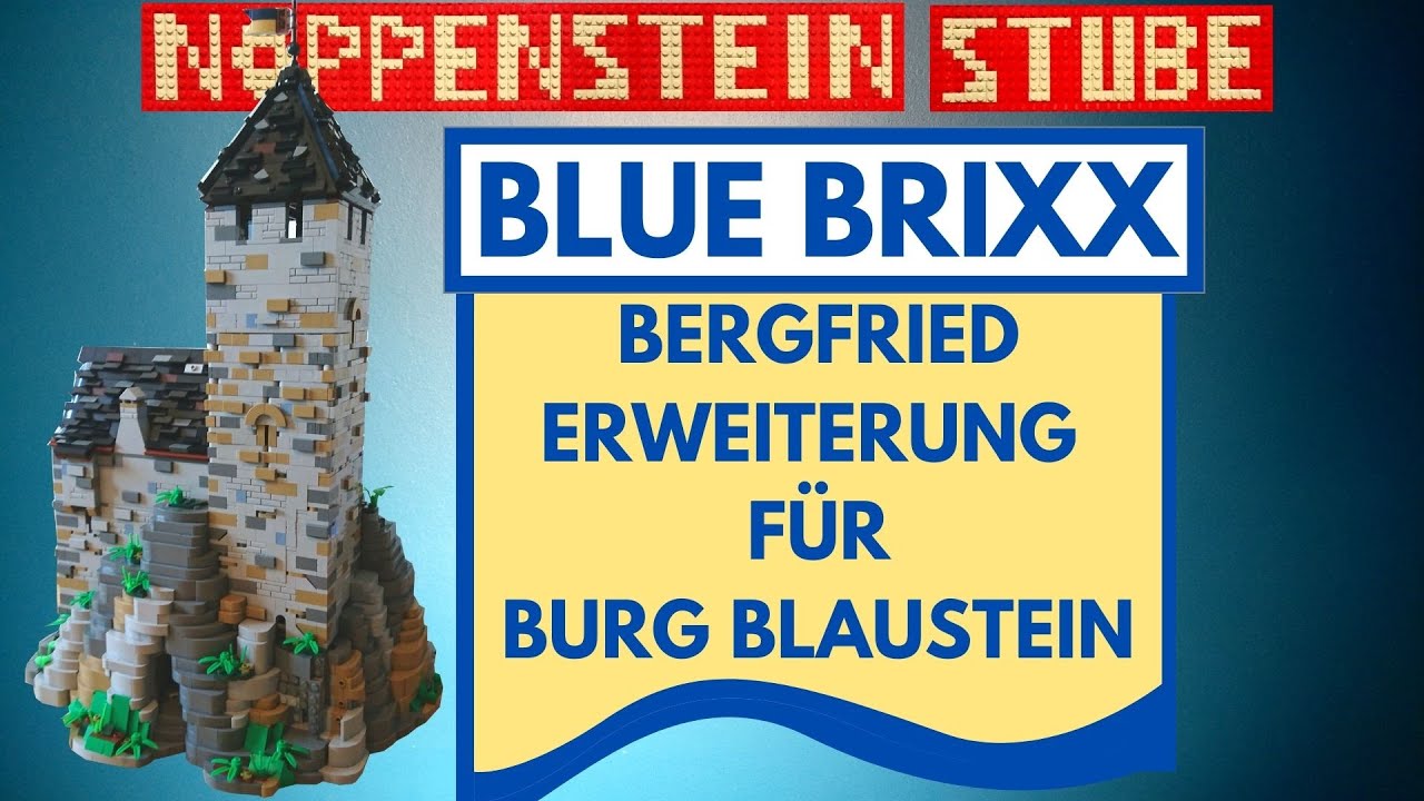 Viel Licht aber auch viel Schatten | Blue Brixx Bergfried Erweiterung für Burg Blaustein | Aufbau